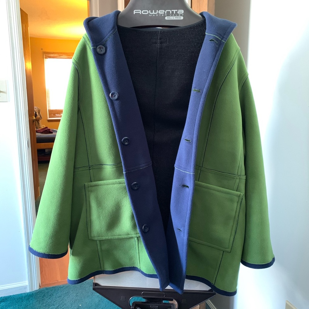 Susan Graver reversible micro fleece coat